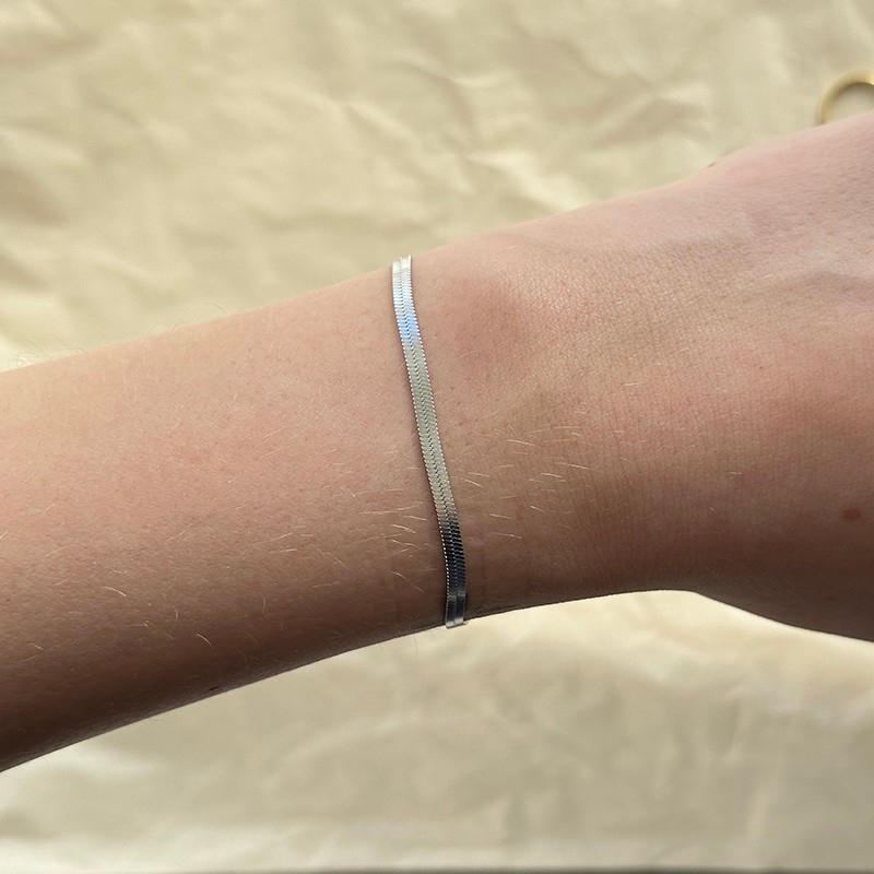Nanna armbånd i sølv fra MerlePerle MB-520-s 2